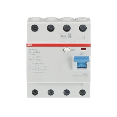 Interruptor diferencial F204 A-25/0.03 | 4P | A | 25A | 30mA | instantáneo |