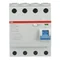 Interruptor diferencial F204 AC-63/0.03 | 4P | CA | 63A | 30mA | instantáneo |
