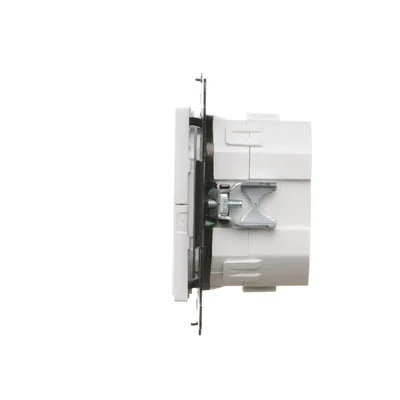 Interruptor electrónico de 4 vías Simon 55 WMDL-TEW4-111 con función de pulsador o temporizador, para el control independiente de 4 circuitos, 230 V (módulo); blanco mate
