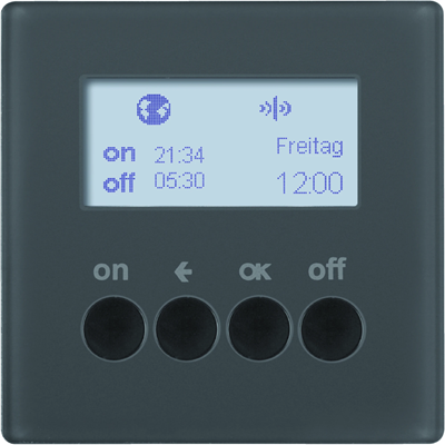 Interruptor horario KNX RF QUICKLINK Q.1/Q.3 Antracita
