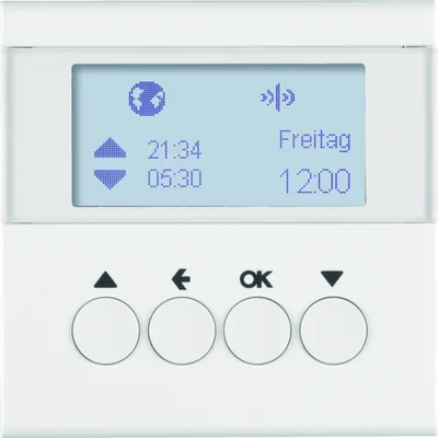 Interruptor horario para persianas KNX RF QUICKLINK S.1/B.3/B.7 blanco brillo
