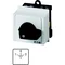 Interruptor inversor T0-2-8400/IVS, Contactos: 4, 20 A, placa de características: 1-0-2, 45°, enclavamiento, montaje en riel TH, perilla negra, sin bloqueo
