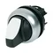 Interruptor luminoso, 3 posiciones, con resorte, blanco, M22-WLK3-W