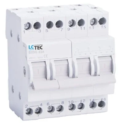 Interruptor modular AUQ1 1-0-2 3P 63A