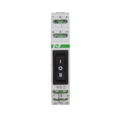 Interruptor modular de tres posiciones 1-0-2
