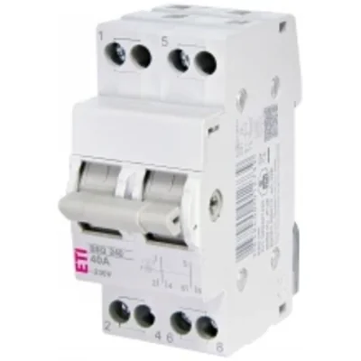 Interruptor modular de tres posiciones SSQ 240, 40 A, bipolar