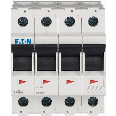 Interruptor principal aislante, 40A, IS-40/4