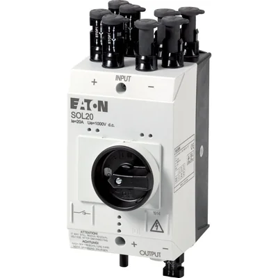 Interruptor seccionador en caja, CC, 20 A, 4 cuerdas MC4 SOL20/4MC4