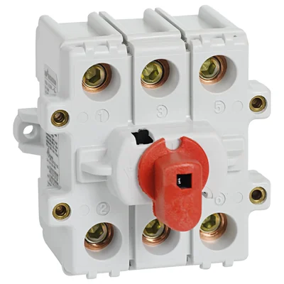 Interruptor seccionador giratorio KU y VKA para eje 3P 160A