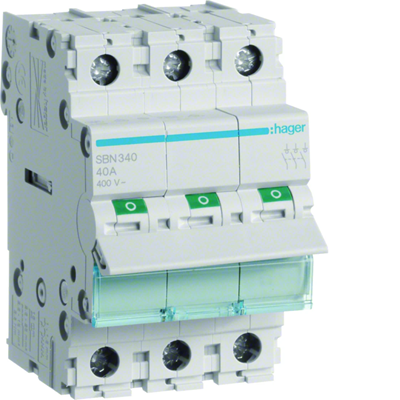 Interruptor seccionador modular 3P 40A