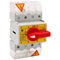 Interruptor-seccionador tripolar 80A+N (polo N no desconectable) con pomo en el interruptor-seccionador