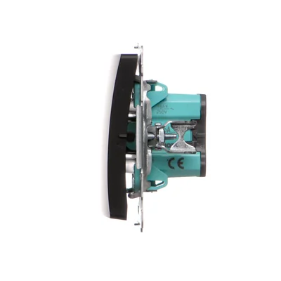 Interruptor tipo vela Simon Basic WMUL-050x2x-Y011 (módulo) 16AX, 250V~, terminales de tornillo; negro