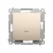 Interruptor unipolar con indicación LED (módulo) 10A 250V conectores rápidos dorado (metálico)