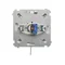 Interruptor unipolar con llave, 2 posiciones, 0-I, contacto NA, blanco