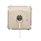 Interruptor unipolar con llave de 2 posiciones, beige