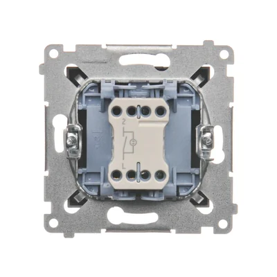 Interruptor unipolar con retroiluminación LED (módulo) 10A 250V conectores rápidos antracita (metálico)