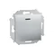 Interruptor unipolar con retroiluminación (módulo) 10A 250V aluminio (metálico)