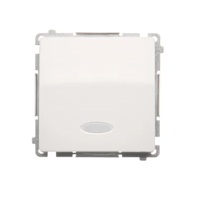 Interruptor unipolar con retroiluminación (módulo) 10A 250V blanco