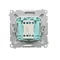 Interruptor unipolar con retroiluminación (módulo) 10A 250V blanco