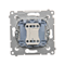 Interruptor unipolar (módulo) 10A, 250V, conectores rápidos, blanco