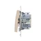 Interruptor unipolar (módulo) 10A, 250V, conectores rápidos, crema