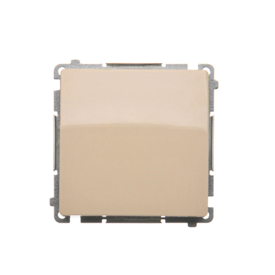 Interruptor unipolar (módulo) 10A 250V, terminales de tornillo beige