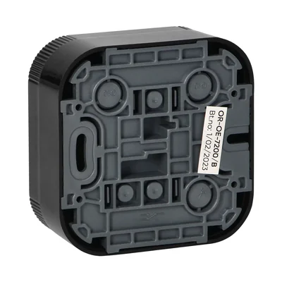 Interruptor unipolar n/t ToDo IP20, 10A, 230V CA, negro