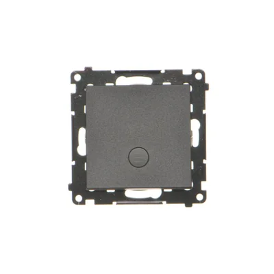 Interruptor unipolar Simon 55 WMDL-0105xx-149 con iluminación LED (módulo) 10 AX, 250 V~, conectores rápidos; Negro mate