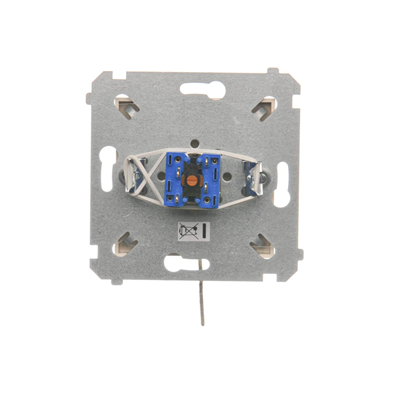Interruttore a chiave per tapparelle, pulsante momentaneo (modulo), 3 posizioni. "I-0-II" 2 contatti N/O 5A 230V crema