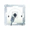 Interruttore a chiave per tapparelle, pulsante momentaneo (modulo), 3 posizioni. "I-0-II" 2 contatti N/O 5A 230V crema