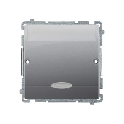 Interruttore alberghiero con retroilluminazione 10A 2A inox, metallizzato