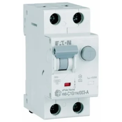 Interruttore automatico combinato HNB-C10/1N/003-A 6kA, In=10A, IΔN=0.03A, caratteristica C, tipo A, 1+N polo. Serie HNB