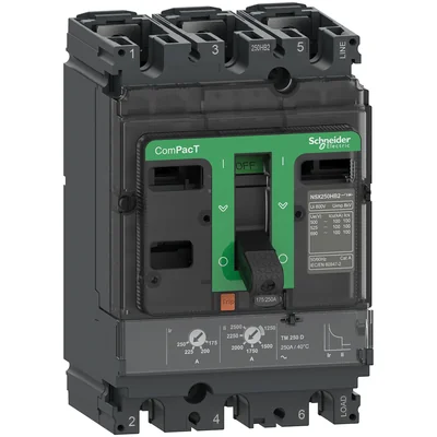 Interruttore automatico, ComPacT NSX, NSX250B, TM250D, 3P, 25kA