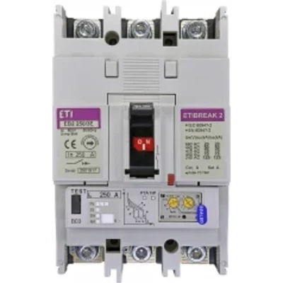 Interruttore automatico di potenza EB2 250/3E 250A 3P, 70kA, sblocco elettronico