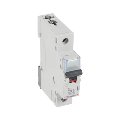 INTERRUTTORE AUTOMATICO DI SOVRACORRENTE S 301 1P C 0,5A 6000A SERIE TX3