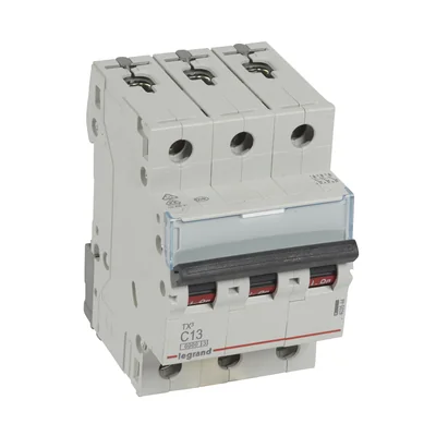 INTERRUTTORE AUTOMATICO DI SOVRACORRENTE S 303 3P C 13A 6000A SERIE TX3