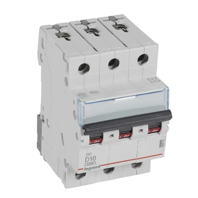 INTERRUTTORE AUTOMATICO DI SOVRACORRENTE S 303 3P D 10A 6000A SERIE TX3