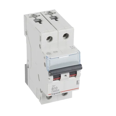 INTERRUTTORE AUTOMATICO DI SOVRACORRENTE S 312 2P B 10A 10000A SERIE TX3