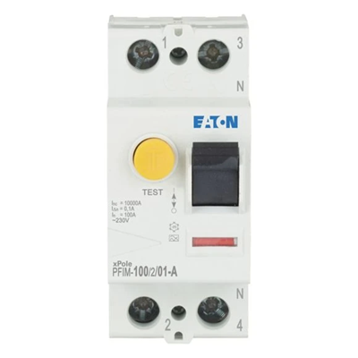 Interruttore automatico differenziale 100A, 2 poli, 10mA, A PFIM-100/2/01-A