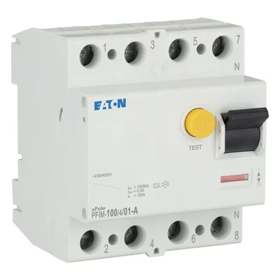 Interruttore automatico differenziale a 4 poli 0,1 A PFIM-100/4/01-A