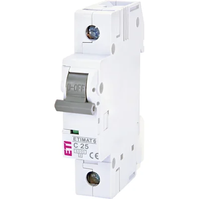 Interruttore automatico ETIMAT 6 1p 6kA C25