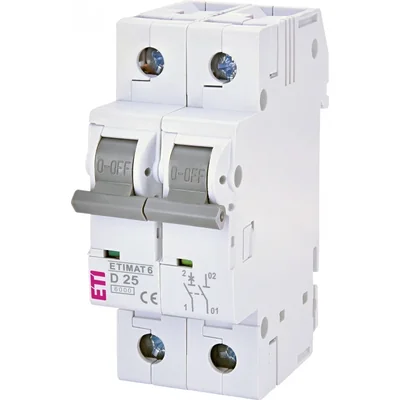 Interruttore automatico ETIMAT 6 1p+N D25