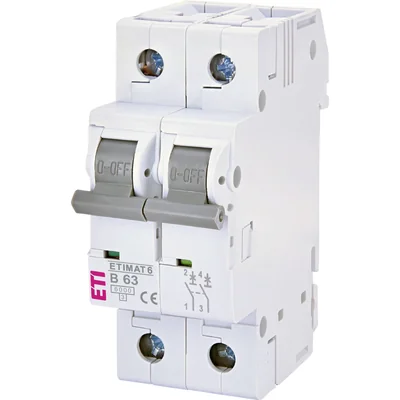 Interruttore automatico ETIMAT 6 2p B63