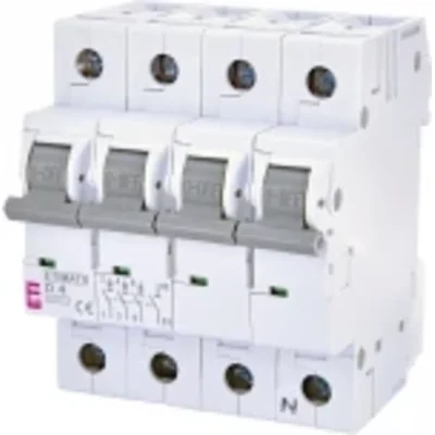 Interruttore automatico ETIMAT 6 3p+N D4