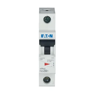 Interruttore automatico FAZ-Z50/1 10kA, In=50A, caratteristica Z, monopolare. Serie FAZ