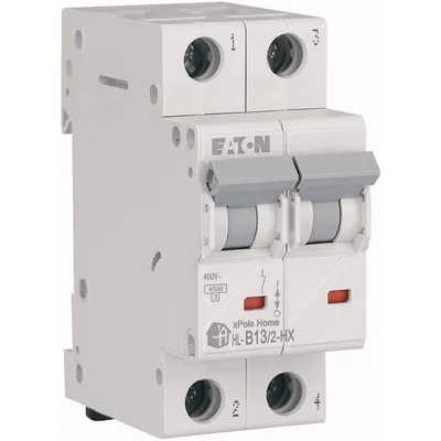 Interruttore automatico HN-B13/2 6kA, In=13A, caratteristica B, bipolare. Serie HN