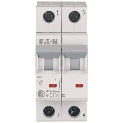 Interruttore automatico HN-C13/2 6kA, In=13A, caratteristica C, bipolare. Serie HN