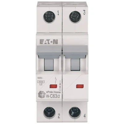 Interruttore automatico HN-C63/2 6kA, In=63A, caratteristica C, bipolare. Serie HN