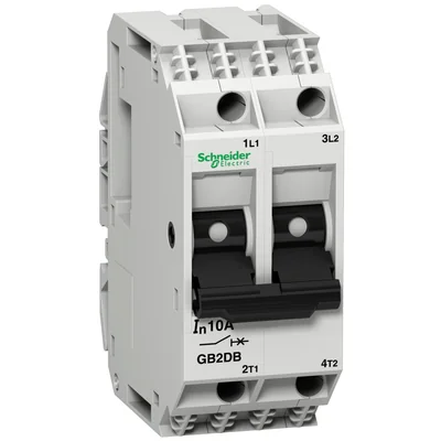 Interruttore automatico miniaturizzato per motori GB 10A 2P