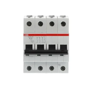 Interruttore automatico S203-B10NA | 3P+N | carattere B | 10A | 6kA | CA |